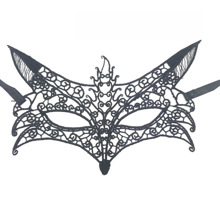 Black Gothic Costume Accessories Masquerade Mask